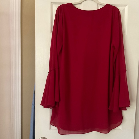 Show Me Your Mumu Mini Marcia Dress In Red, Size. L - Picture 4 of 4